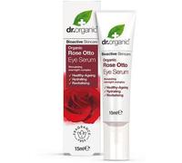 Dr Organic Rose Otto Eye Serum, Restoring, Fine Lines, Mens, Womens, Natural, Vegan, Cruelty-Free, Paraben & SLS-Free, Recycled & Recyclable, Organic, 15ml, Packaging may vary