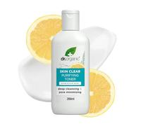Dr Organic Skin Clear 5 in 1 Toner, Cleansing, for Acne & Clearing Skin, Oily, Problem Skin, Natural, Vegan, Cruelty-Free, Paraben & SLS-Free, Organic, 200ml