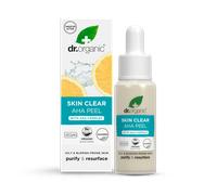 Dr Organic Skin Clear AHA Peel with Fruit Acids, Exfoliating Serum, Acne, Scars, Anti-Blemish, Natural Brightening, Vegan, Cruelty Free, Paraben & SLS Free, Organic, 30ml