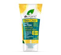 Dr Organic Skin Clear Charcoal Face Mask, Cleansing, For Acne & Clearing Skin , Oily, Problem Skin, Natural, Vegan, Cruelty-Free, Paraben & SLS-Free, Organic, 100ml