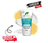 Dr Organic Skin Clear Exfoliating Scrub, Cleansing , For Acne & Skin,...