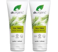 Dr Organic Tea Tree Face Wash, Cleansing, 200 ml (Pack of 2),