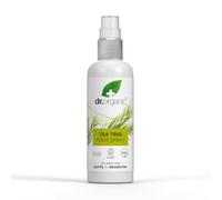 Dr Organic Tea Tree Foot + Shoe Spray, Deodorise, Freshen Footwear, Purifying, Quick Drying, Aluminium Free, with Natural Peppermint Oil, Vegan, Certified Organic, 100ml