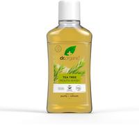 Dr Organic Tea Tree Mouthwash Alcohol Free Fluoride Free Refreshing Natural