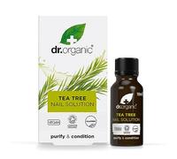 Dr Organic Tea Tree Nail Solution, Purifying, Conditioning , Mens, Womens, Natural, Vegan, Cruelty-Free, Paraben & SLS-Free, Recyclable & Recycled Ocean Bound Plastic, Certified Organic, 10ml