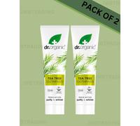 Dr Organic Tea Tree Toothpaste, Natural, Vegan, 100ml - 2 PACK