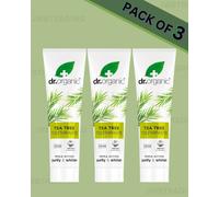 Dr Organic Tea Tree Toothpaste, Natural, Vegan, 100ml - 3 PACK