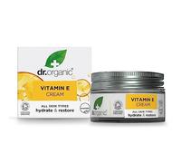 Dr Organic Vitamin E Cream, Hydrating, All Skin Types, Natural, Vegan, Cruelty-Free, Paraben & SLS-Free, Plastic Free, Recycled & Recyclable, Certified Organic, 50ml, Packaging may vary