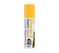 Dr Organic Vitamin E Lip Balm, Moisturising, SPF 15, Mens, Womens, Natural, Vegetarian, Cruelty-Free, Paraben & SLS-Free, Recycled & Recyclable, Organic, 5.7ml, Packaging may vary