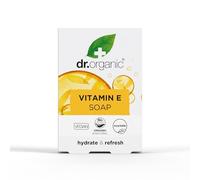 Dr Organic Vitamin E Soap Bar, Hydrating, All Skin Types , Mens, Womens, Natural, Vegan, Cruelty-Free, Paraben & SLS-Free, Plastic Free, Organic, 100g, Packaging may vary