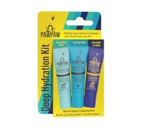 Dr.PAWPAW Deep Hydration Kit, Fragrance Free Multi Purpose Pawpaw Balm Set 2 x 10ml and 1 x 8ml, Vegan Hydrating Care for Lips Skin Hair and Nails