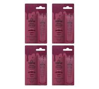 Dr.PAWPAW Glimmer Glaze Plum Tinted Lip Oil High Shine Gloss 4 x 10ml | A plum tinted lip oil with high-shine gloss and pearlescent shimmer, made with natural ingredients. Includes a key-ring loop!