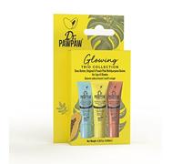 Dr.PAWPAW Glowing Trio Gift Set 3 x 10ml, Original Shea Butter and Peach Pink Balms, Multi Purpose Natural Fragrance Free Pawpaw Care for Lips Skin Hair and Beauty Finishing
