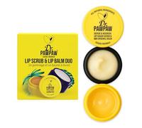 Dr.PAWPAW Scrub & Nourish Lip Scrub and Balm Duo with Papaya, Aloe Vera and Olive Oil, 100% Natural Two Step Treatment (50 ml)
