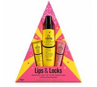 Dr. PAWPAW Lips & Locks Gift Set | 7-in-1 Hair Styler, Tinted Peach Pink Balm, Vegan