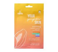 Dr.PAWPAW Soothing Sheet Mask (1 Pack), Biodegradable Vegan Face Mask, Hydrating & Soothing, With Papaya & 8 Hyaluronic Acids for Sensitive Skin, Korean Face Mask