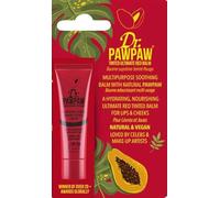 Dr. PAWPAW Tinted Ultimate Red Balm, Natural Vegan Multipurpose Soothing Balm for Lips and Cheeks