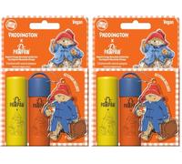 Dr.PAWPAW x Paddington Original and Orange Marmalade Lip Balm Duo 2 x 4g with Paddington Keyring, Vegan Hydrating Pawpaw Lip Care Gift Set (Pack of 2)