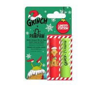 Dr.PAWPAW x The Grinch Candy Cane Lip Scrub and Ultimate Red Balm Duo 2 x 4g, Exfoliating and Tinted Pawpaw Lip Care Set, Vegan and Cruelty Free, Gift Set