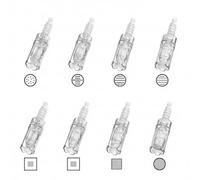 Dr. Pen A10-P8 Mixed Replacement Cartridges Set - 8 Types (12/24 / 36/42 Pin, Nano-R, Nano-S, Nano-3D, Nano-5D), Single-Use Sealed Tips for Home & Studio Care, Compatible with Dr Pen A10 Pen