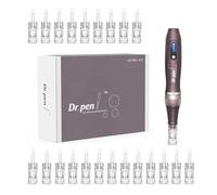 Dr.pen A10, Professional Wireless Microneedling Pen A10 with 22 Replacement Cartridges, Adjustable Micro Needling Electric Microneedle Machine for Hair Growth Skin Care Anti-wrinkle Reduce Acne Marks