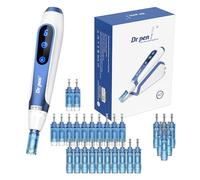 Dr. Pen A11 Professional Beauty Pen Kit with 28 Cartridges (12×18 Pin, 10×36 Pin, 6×NanoR), LED Display, 6-Speed Adjustable, Smart Charging Base, Ergonomic Design for Smooth, Radiant Skin at Home