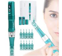 Dr.Pen A6S Dermapen Electric Professional Wireless Microneedling Pen Skin Care Kit with 12pcs Cartridges, for Face and Body