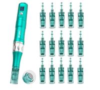 Dr. Pen A6S Nano-R Replacement Cartridges 15pcs for Rounded Surface Contact and Gentle Cosmetic Care, Face Skincare Use at Home or Beauty Salon, Sterile Single-Use, Compatible with Dr. Pen A6S