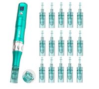 Dr. Pen A6S Nano-S Replacement Cartridges 15pcs for Square Crystal Surface Contact and Gentle Cosmetic Care, Face Use at Home or Beauty Salon, Sterile Single-Use, Compatible with Dr. Pen A6S