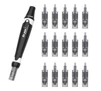 Dr. Pen A7 Replacement Beauty Cartridges, 42 Pin Cartridges 15pcs for Wide Cosmetic Application, Large Area Face & Body Use, Smooth Contact Control, Hygienic Single-Use, Compatible with Dr. Pen A7
