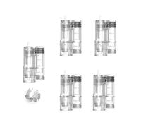 Dr Pen H6 36Pin Cosmetic Cartridges 5pcs - Disposable Tips for Facial Skincare Device, 3ml Serum Chamber, Twist Lock Design, Full Face Cheeks Jawline, Compatible with Dr PenH6 (36Pin,5Pcs)