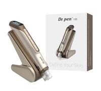 Dr. Pen H6 Gold Edition Wireless Beauty Pen Set with 2 x 18 Pin Cartridges, LED Display, Dual Power Supply, 6 Levels, Rechargeable Skin Care Tool for Face and Body, Gold, 1000 mAh