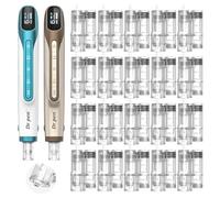 Dr Pen H6 Nano-S Cosmetic Cartridges 20pcs - Square Nano Tips Fine for Small Precision Facial Areas, Controlled Serum Flow, Twist Lock Fit, Compatible with Dr Pen H6 Beauty Device (NanoS,20Pcs)