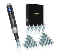 Dr. Pen M7S Professional Microneedling Pen with 25 Replacement Cartridges, 6 Speed Adjustment & LED Display Derma pen for Hair Growth, Face, Body and Skin Care