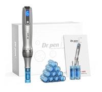 DR. PEN M8S Auto Microneedle System, 6 Speeds Adjustable Microneedling DermaPen, Replacement Cartridges Wireless Micro Needling Skin Care Tool Kit For Anti aging Acne Scars Wrinkles (2 Cartrage PCS)
