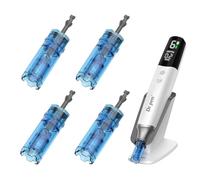 Dr Pen M9 Replacement Cartridges Variety Set 4pcs 18 Pin 36 Pin 42 Pin Nano R Twist Lock Cosmetic Needle Heads Compatible Beauty Pen Mixed Size Assortment Pack for Face Neck Routine Home Salon