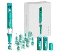 Dr.pen Microneedling, Professional Dermapen A6S Wireless Derma Roller Pen with 8pcs 16PIN 36PIN Replacement Cartridges Needles, 6 Speed Levels 0.25-2.5mm Adjustable