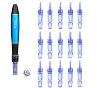 Dr. Pen Ultima A1 Nano 5D Replacement Cartridges 15pcs - Multi Point Nano Tips for Cosmetic Surface Use, Broad Skin Areas, Smooth Glide Control, Easy Twist-Lock Fit, Compatible with Dr. Pen A1