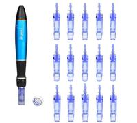 Dr. Pen Ultima A1 Nano R Replacement Cartridges 15pcs - Round Nano Tips for Gentle Cosmetic Surface Use, Sensitive Areas, Smooth Glide Control, Easy Twist-Lock Fit, Compatible with Dr. Pen A1