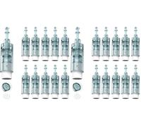 Dr.pen Ultima M8 16 Pin Replacement Cartridges, Original Dr Pen Replacement Part for Microneedling Pen M8 Model, Authentic Disposable Replacement Cartridges (16 PIN, 10Pcs) (Pack of 2)