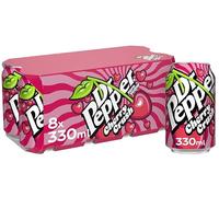 Dr Peper Original Sparkling Soft Drink, 8 x 330ml Cans, Fizzy Carbonated Beverage Pack (Dr Peper Zero Sugar Cherry Crush 8x330ml)