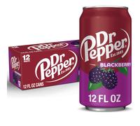 Dr Pepper Blackberry Soda, 12 x 355ml Cans, 12 oz Fridge Pack