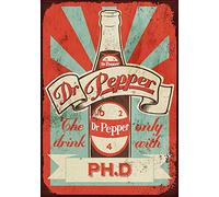 Dr Pepper Metal Wall Art Tin Signs Warning Animal Funny Restaurant Bar Band Newly Married Birthday Party Christmas