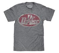 Dr. Pepper Soda Pop Logo Licensed Men's Tee Grey S