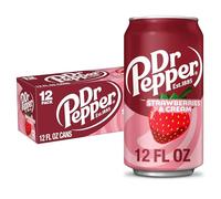 Dr Pepper Strawberries and Cream Soda, 12 fl oz cans, 12 Pack