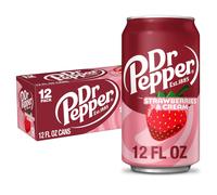 Dr Pepper Strawberries and Cream Soda, 12 fl oz cans, 12 Pack