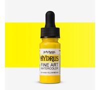 Dr. Ph. Martin's : Hydrus Liquid Watercolour Paint : 15ml : Hansa Yellow Medium