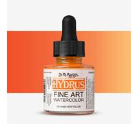 Dr. Ph. Martin's : Hydrus Liquid Watercolour Paint : 30ml : Hansa Yellow Deep