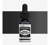 Dr. Ph. Martin's Radiant Concentrated Water Color, 0.5 oz, Black (14A)