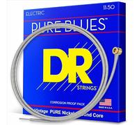 DR PHR-11 Strings PURE BLUES™ - Pure Nickel Electric Guitar Strings: Heavy 11-50, Silver